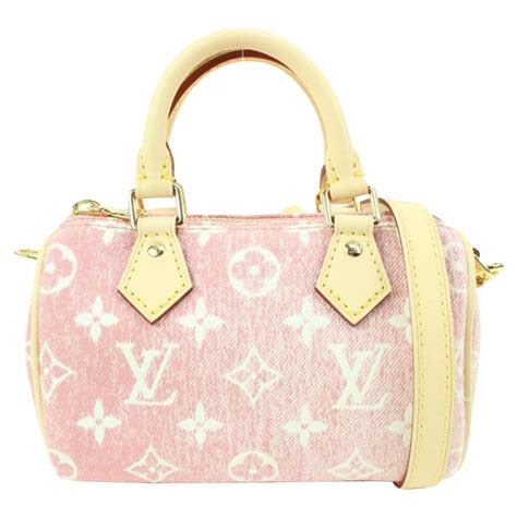 lv nano speedy pink denim|louis vuitton nano speedy.